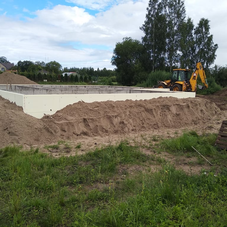 Lentveida pamatu izbūve Stūnīšos — attēls 8
